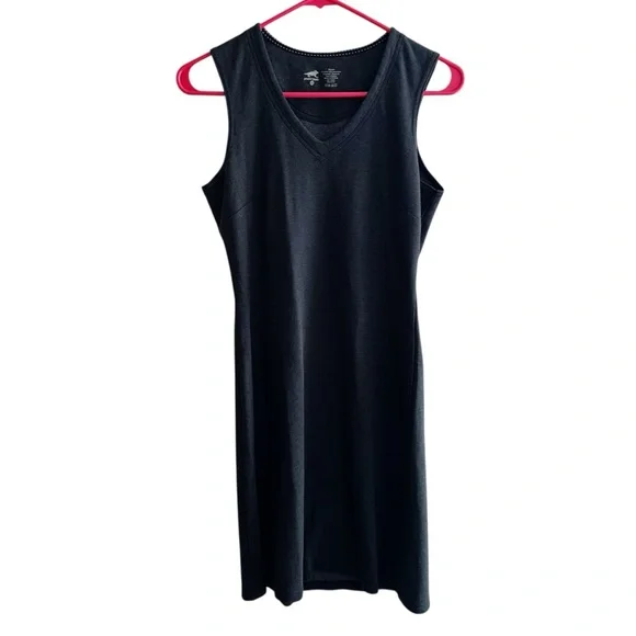 Toad & Co Horny Toad Flexcel V-Neck Sleeveless Athleisure Outdoor Dress - Picture 1 of 6